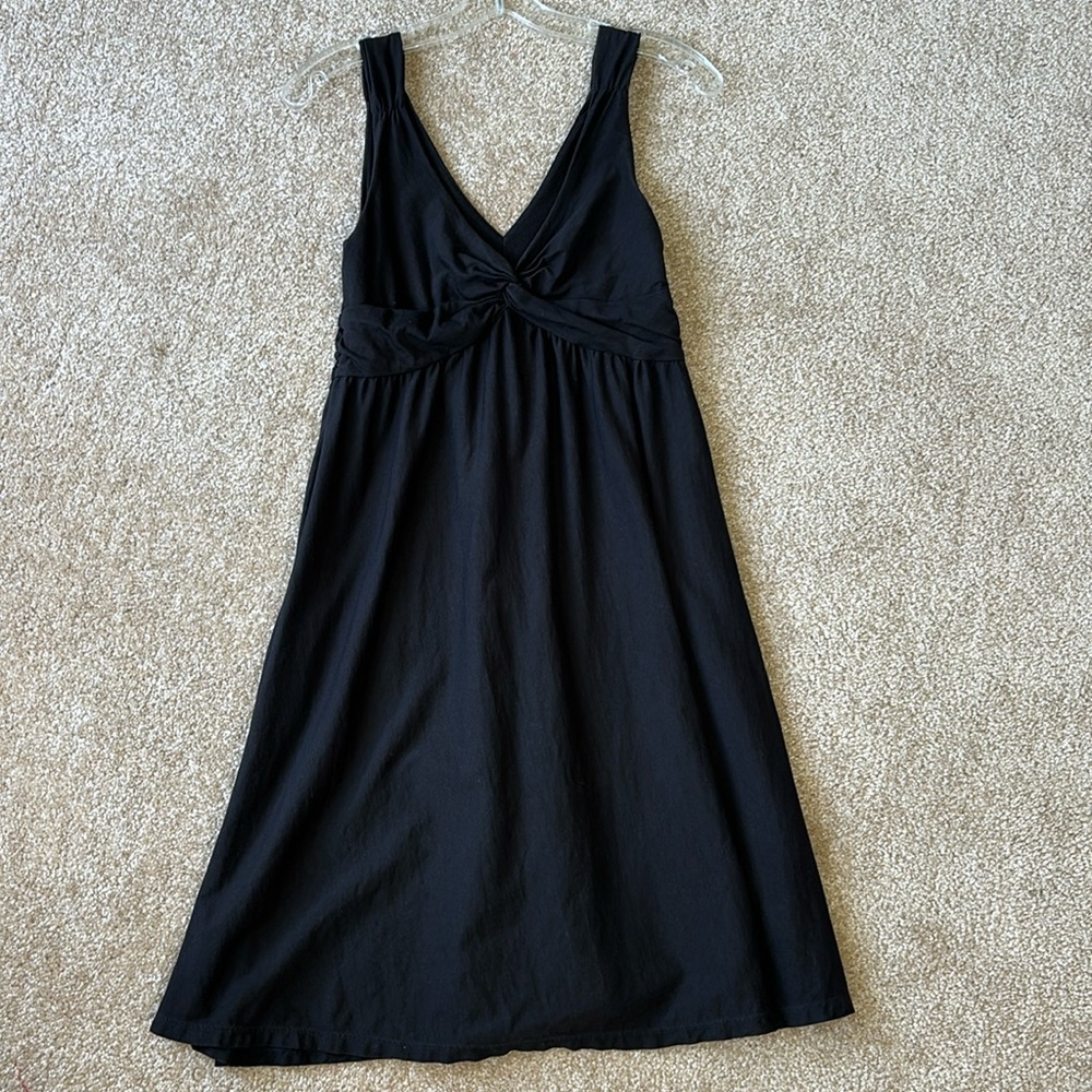 Patagonia Common Threads Black Organic Cotton Tencel Dress Women's Size Small S